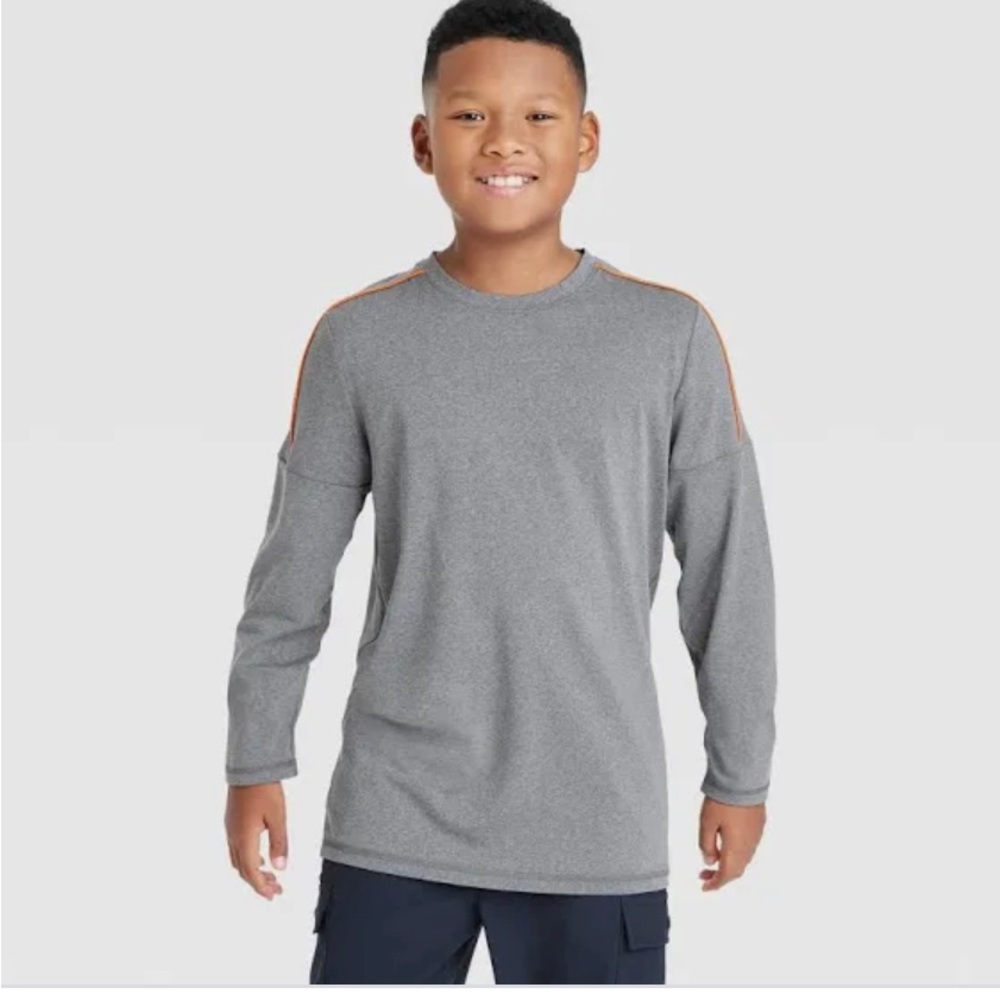 Boys' Long Sleeve Soft Gym T-Shirt - All in Motion